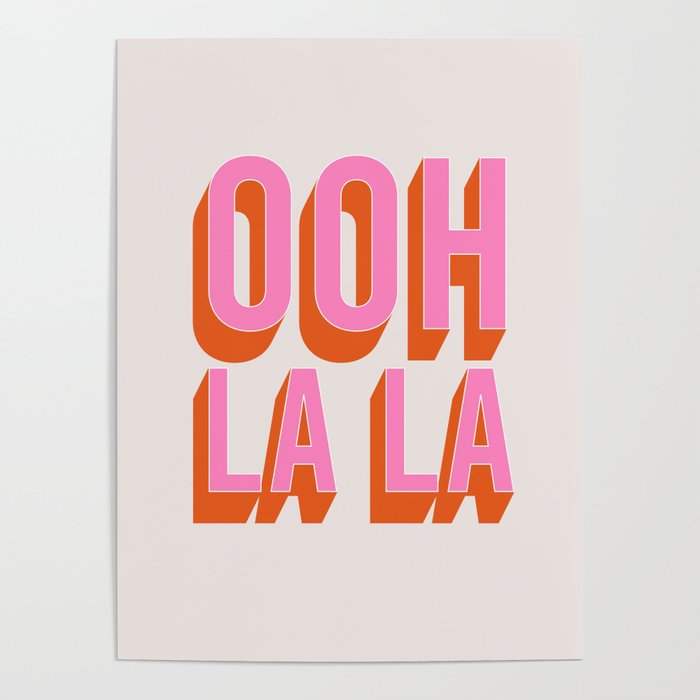 Ooh La La (Pink) Poster Gallery Image 1