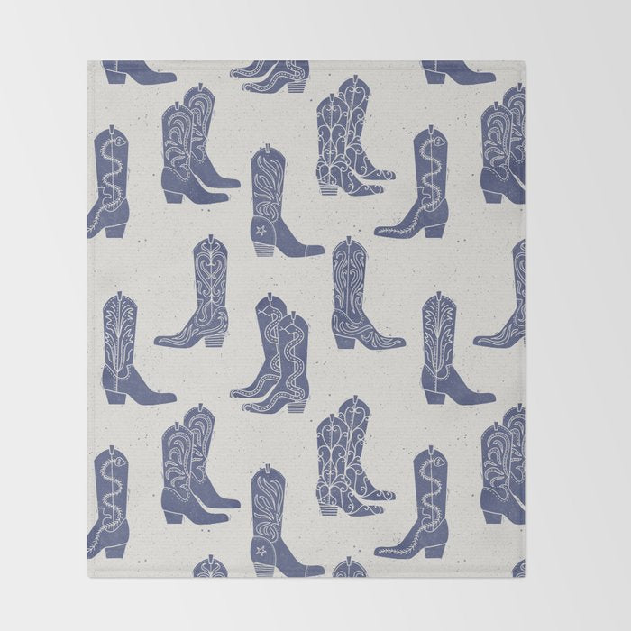 Cowboy Boots Throw Blanket Gallery Image 2