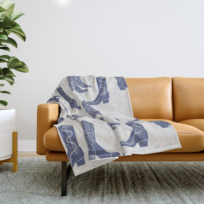Cowboy Boots Throw Blanket Gallery Image 1