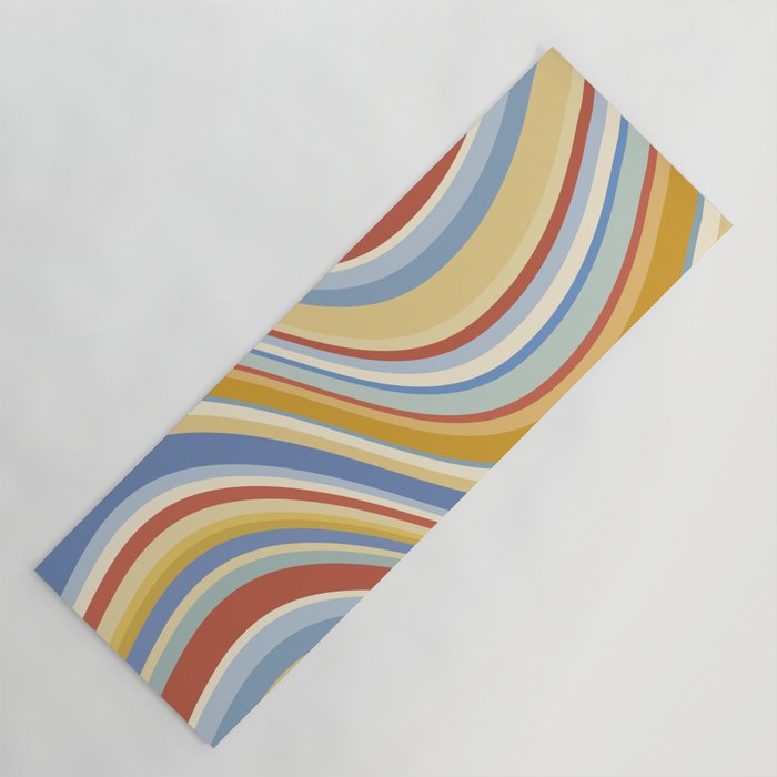 Wavy Stripes VIII - 70s Summer Yoga Mat Gallery Image 1