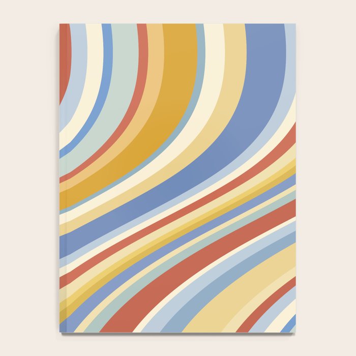 Wavy Stripes VIII - 70s Summer Notebook Gallery Image 4