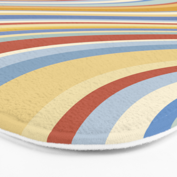 Wavy Stripes VIII - 70s Summer Bath Mat Gallery Image 3