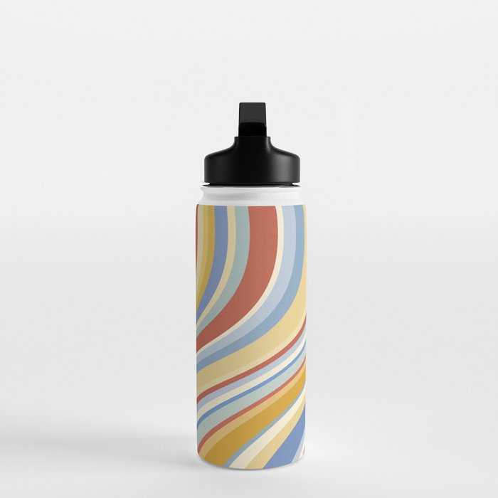 Wavy Stripes VIII - 70s Summer Water Bottle Gallery Image 3