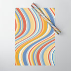Wavy Stripes VIII - 70s Summer Wrapping Paper Gallery Image 1