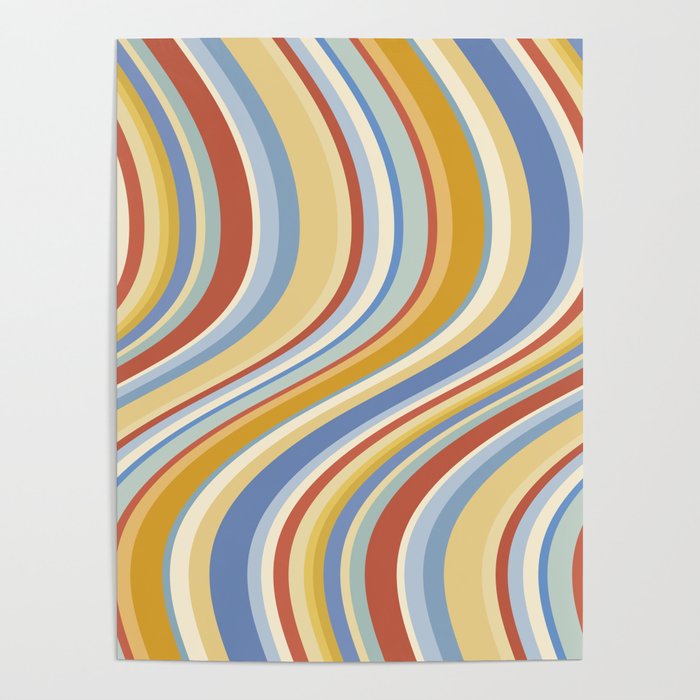 Wavy Stripes VIII - 70s Summer Poster Gallery Image 4