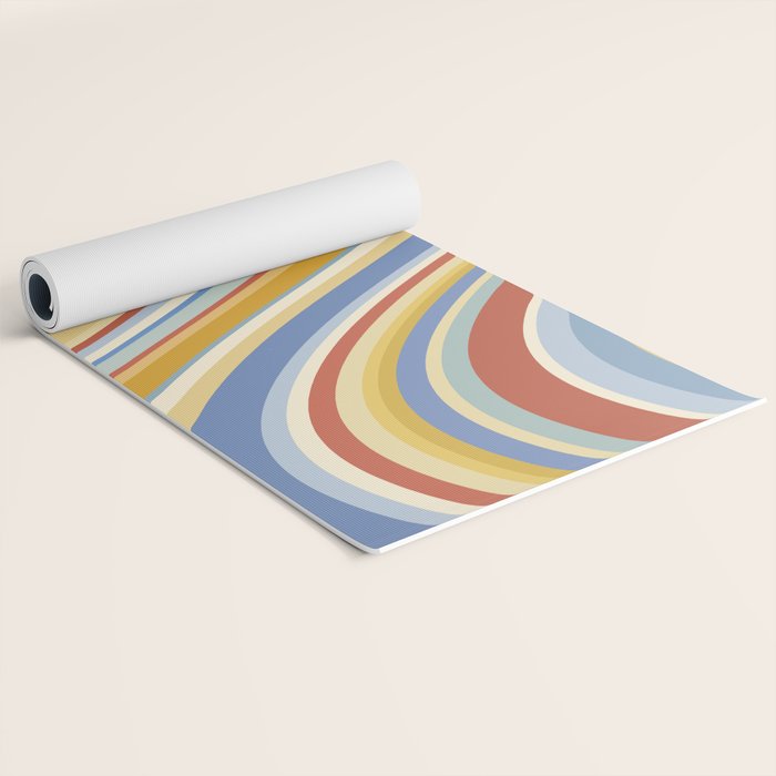 Wavy Stripes VIII - 70s Summer Yoga Mat Gallery Image 2