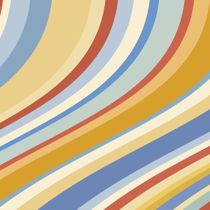 Wavy Stripes VIII - 70s Summer Coffee Mug Gallery Image 2