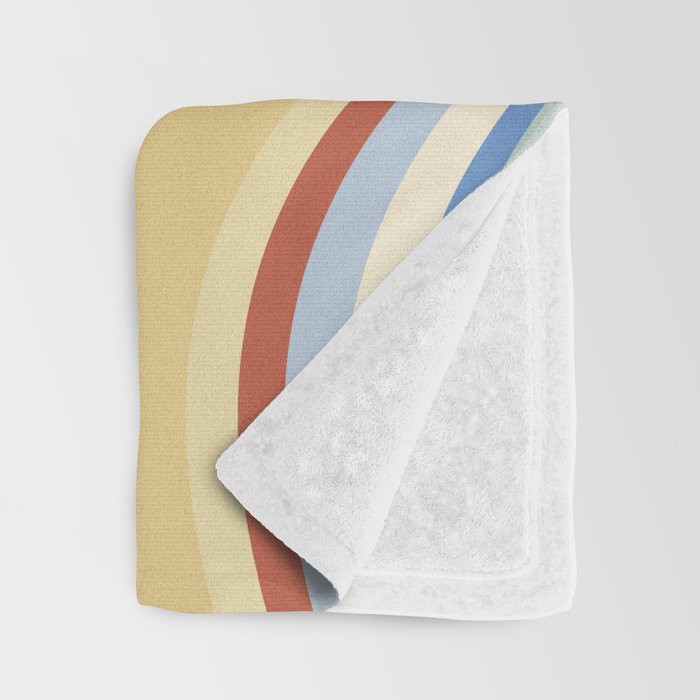 Wavy Stripes VIII - 70s Summer Throw Blanket Gallery Image 3