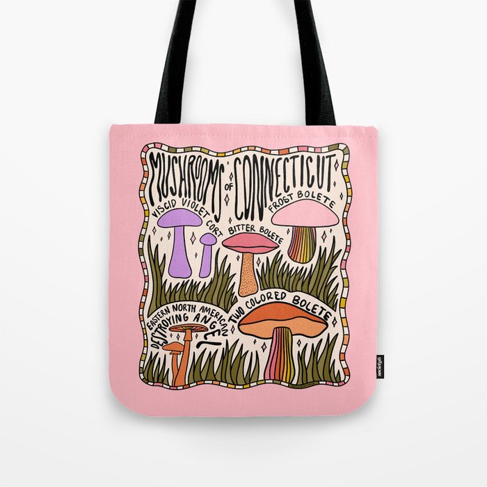 Mushrooms of Connecticut Tote Bag Gallery Image 1