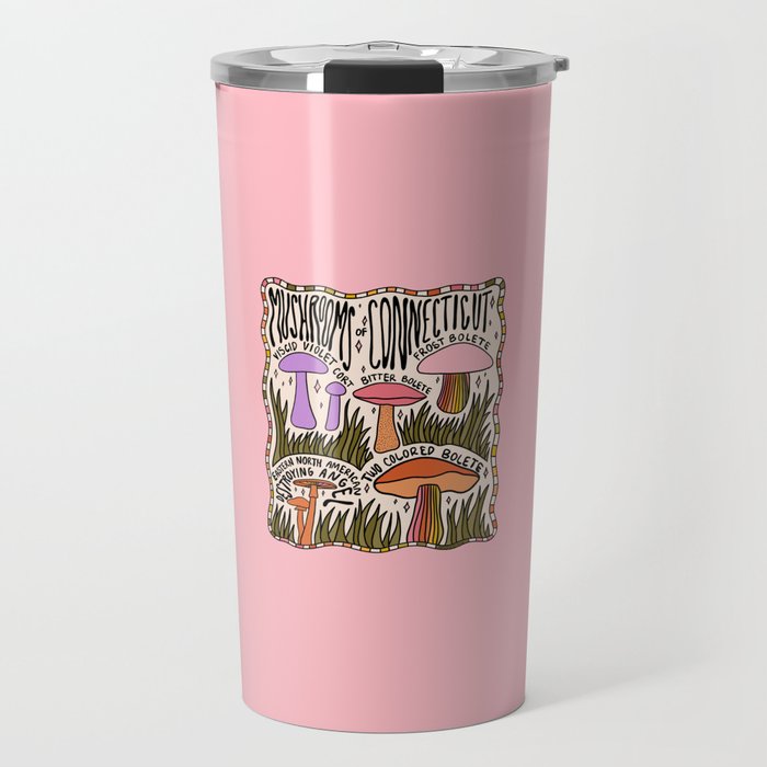 Mushrooms of Connecticut Travel Mug Gallery Image 1