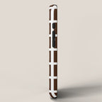 Dark Brown and White Greek Key Pattern iPhone Case Gallery Image 2