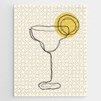 Minimalist Margarita Cocktail Drink Jigsaw Puzzle Gallery Image 1