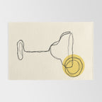 Minimalist Margarita Cocktail Drink Rug Gallery Image 2
