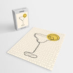 Minimalist Margarita Cocktail Drink Jigsaw Puzzle Gallery Image 2