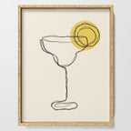 Minimalist Margarita Cocktail Drink Serving Tray Gallery Image 1