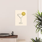 Minimalist Margarita Cocktail Drink Poster Gallery Image 2