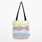 Abstract hand drawn shapes doodle pattern Tote Bag Gallery Image 2