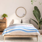 Abstract hand drawn shapes doodle pattern Comforter Gallery Image 3