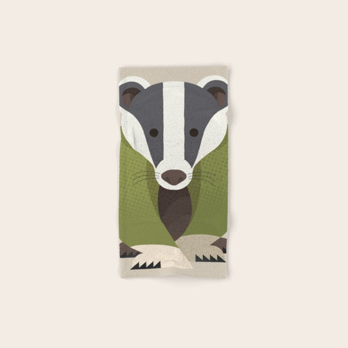 Whimsy Badger Bath Towel Gallery Image 1