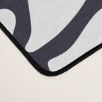 Abstract Flower, Navy, Blue, Pink, Gray, White Desk Mat Gallery Image 4