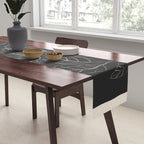 Lemons - Line Art 1 Table Runner Gallery Image 2