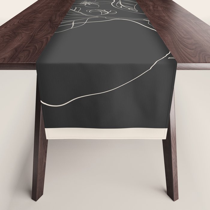 Lemons - Line Art 1 Table Runner Gallery Image 1