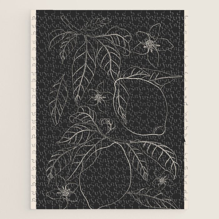 Lemons - Line Art 1 Jigsaw Puzzle Gallery Image 1