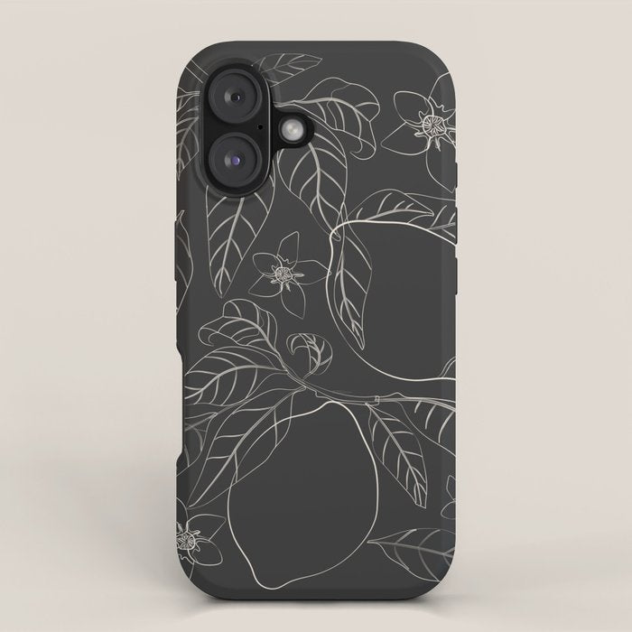 Lemons - Line Art 1 iPhone Case Gallery Image 1