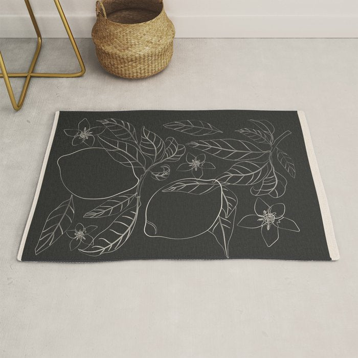 Lemons - Line Art 1 Rug Gallery Image 1