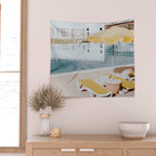 vintage summer poolside Wall Tapestry Gallery Image 2