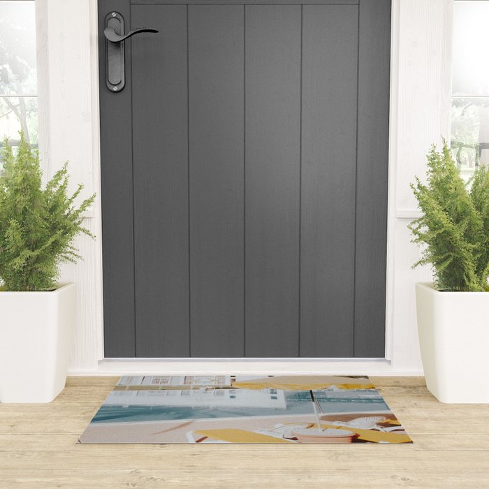 vintage summer poolside Welcome Mat Gallery Image 3