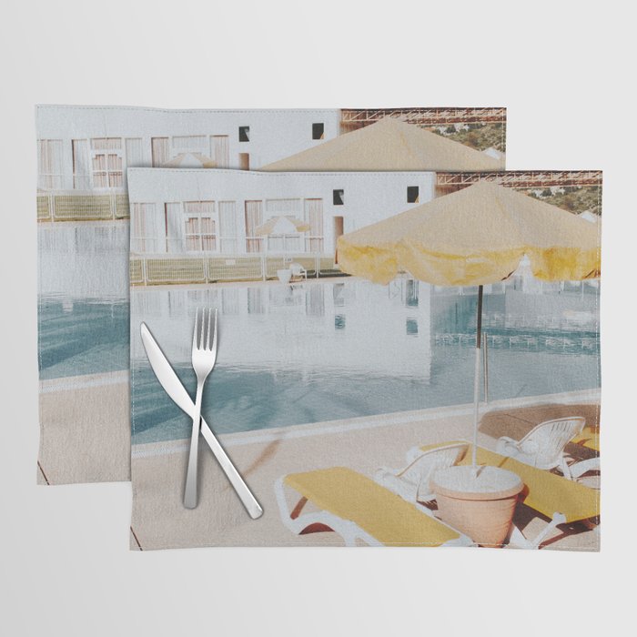 vintage summer poolside Placemat Gallery Image 1