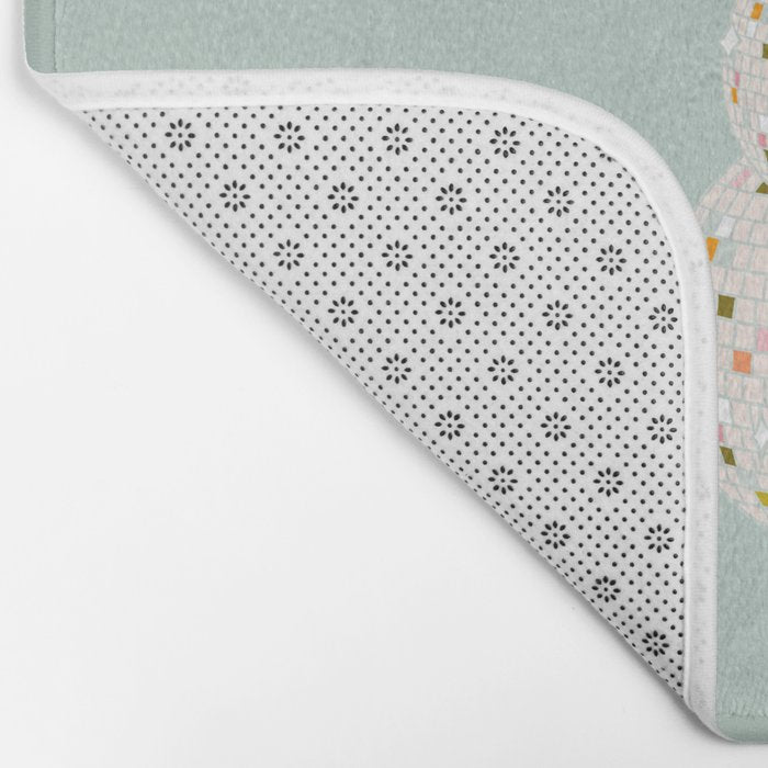 Disco Ball Snowman Bath Mat Gallery Image 2