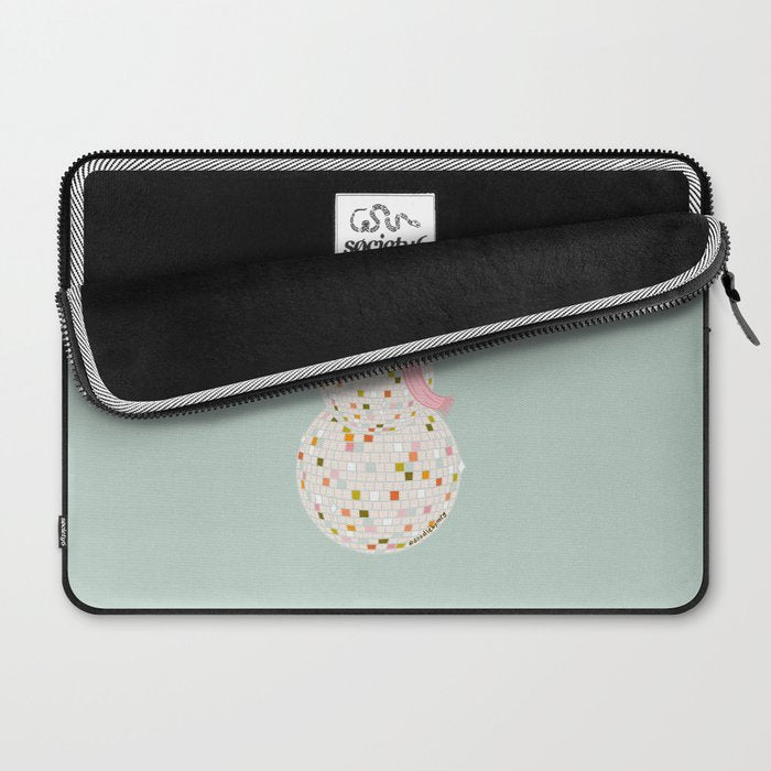 Disco Ball Snowman Laptop Sleeve Gallery Image 2