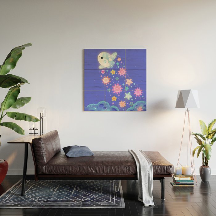 Sun and star Wood Wall Art Gallery Image 2
