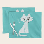 Mark - fancy cat Placemat Gallery Image 1