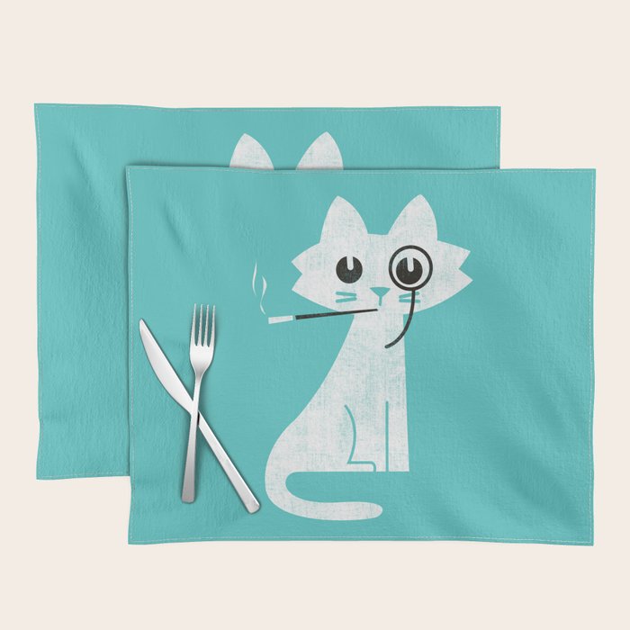 Mark - fancy cat Placemat Gallery Image 1