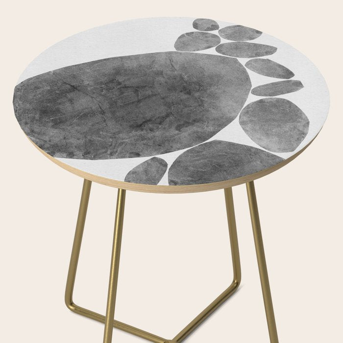 Balancing / Gray on White Side Table Gallery Image 2