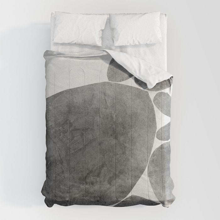 Balancing / Gray on White Comforter Gallery Image 1