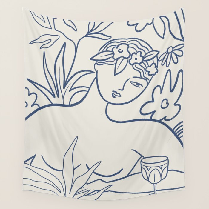 Time for some Wine Wall Tapestry Gallery Image 4