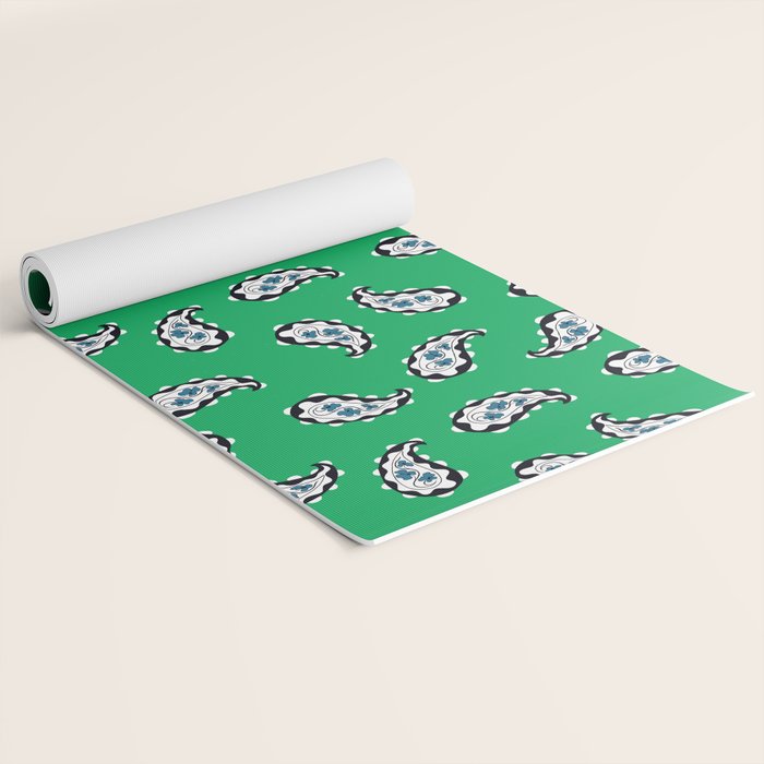 Leafy Whirls 1 Yoga Mat Gallery Image 2