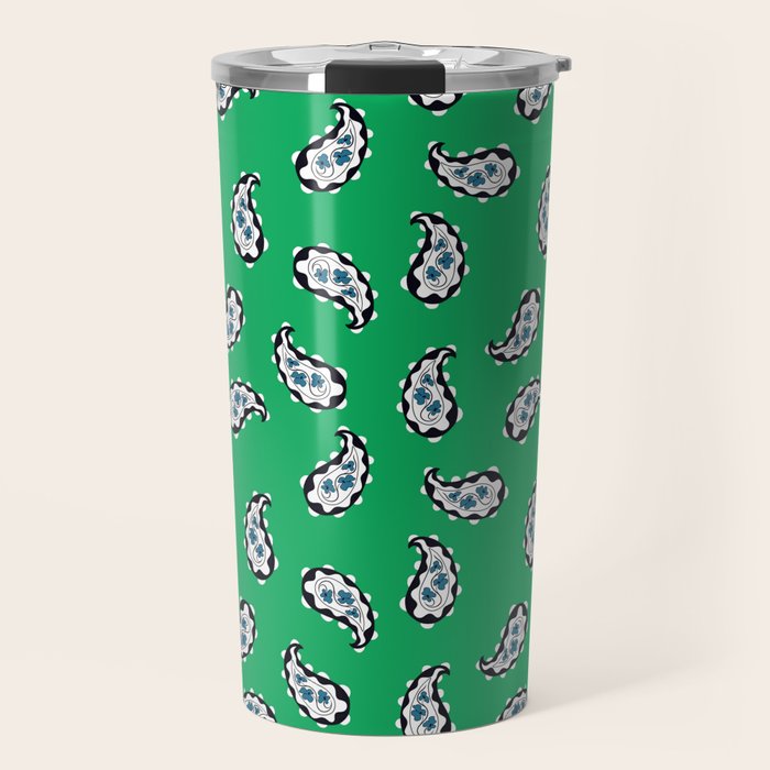 Leafy Whirls 1 Travel Mug Gallery Image 1