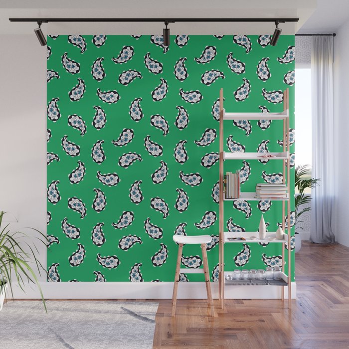 Leafy Whirls 1 Wall Mural Gallery Image 1