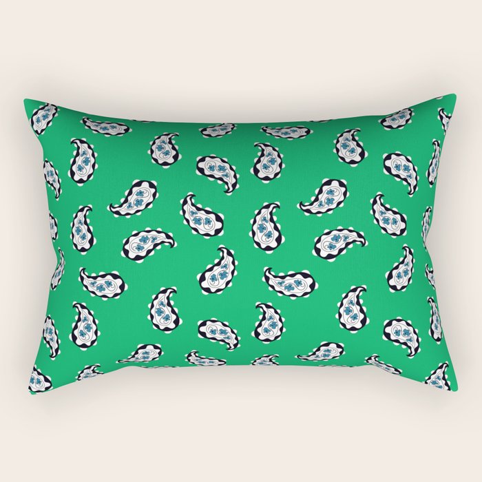 Leafy Whirls 1 Rectangular Pillow Gallery Image 2