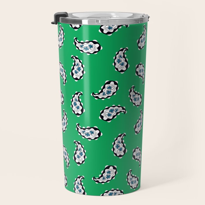 Leafy Whirls 1 Travel Mug Gallery Image 3