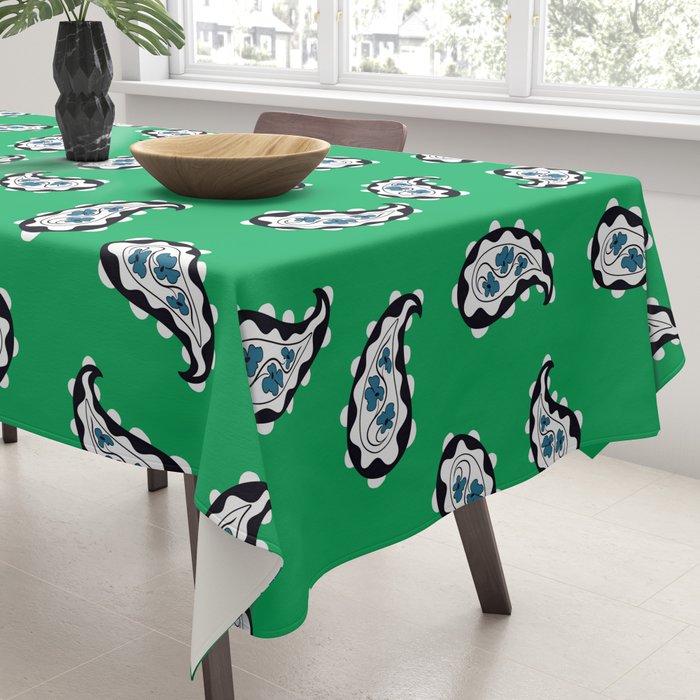 Leafy Whirls 1 Tablecloth Gallery Image 3