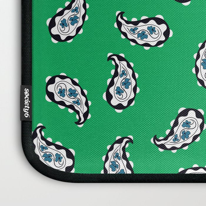 Leafy Whirls 1 Laptop Sleeve Gallery Image 3