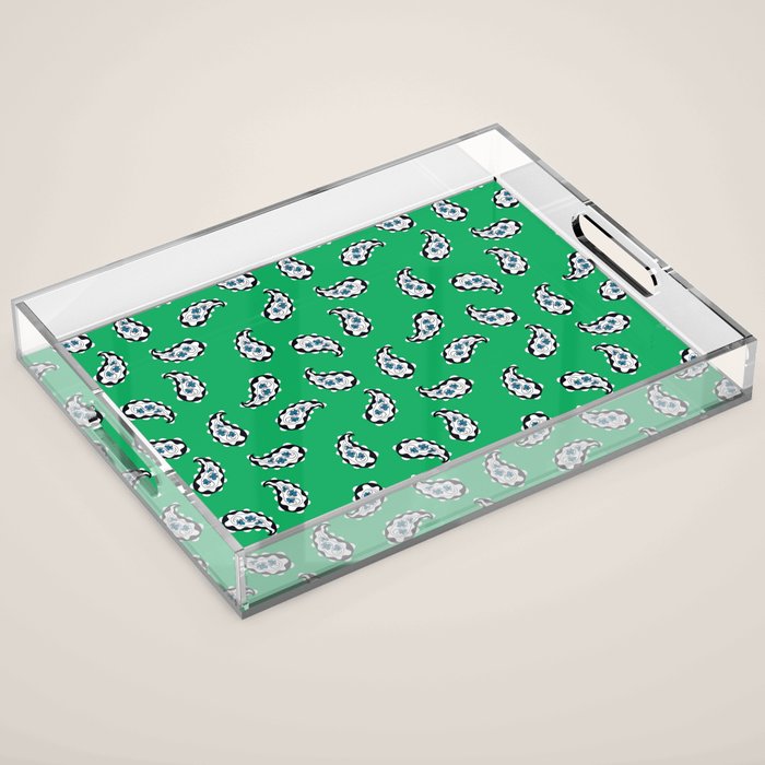 Leafy Whirls 1 Acrylic Tray Gallery Image 1