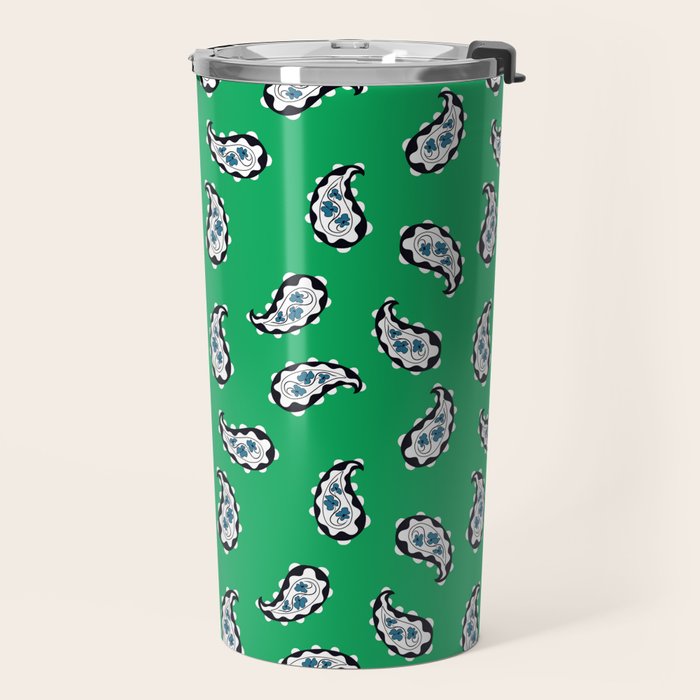 Leafy Whirls 1 Travel Mug Gallery Image 2