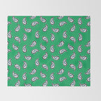Leafy Whirls 1 Throw Blanket Gallery Image 2